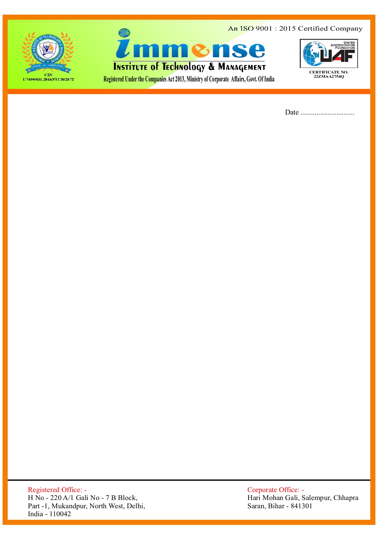 Sorting chapters
